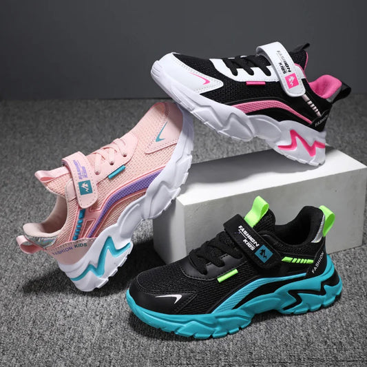 Children's Sports Shoes Kids Running Sneakers for Boys Girls Air Mesh Breathable Outdoor School Casual Fashion Shoes Anti-skid