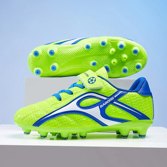 Kids Unisex Soccer Shoes Boys Grils Football Boots Non-Slip Training Indoor Outdoor Athletic Shoes Breathable Ultralight Sports