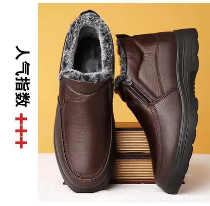 Boots men's snow outdoor  shoes men's winter boots hiking ankle boots waterproof  shoes work  2025