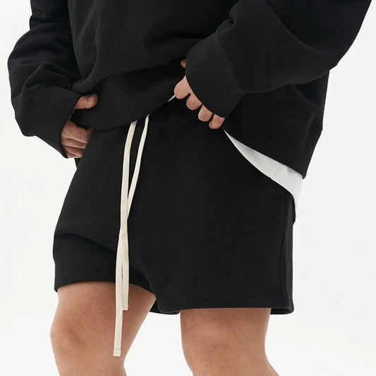 Mens Cotton Sport Shorts Loose Bodybuilding Sweatpants Fitness Short Pants Jogger Gym Vintage Male Fashion Shorts Solid Color