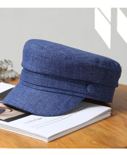 Octagonal Hats Women Beret Girls Octagonal Flat Cap Cotton Navy Hats for Women Stylish Artist Painter Newsboy Hats Army Cap