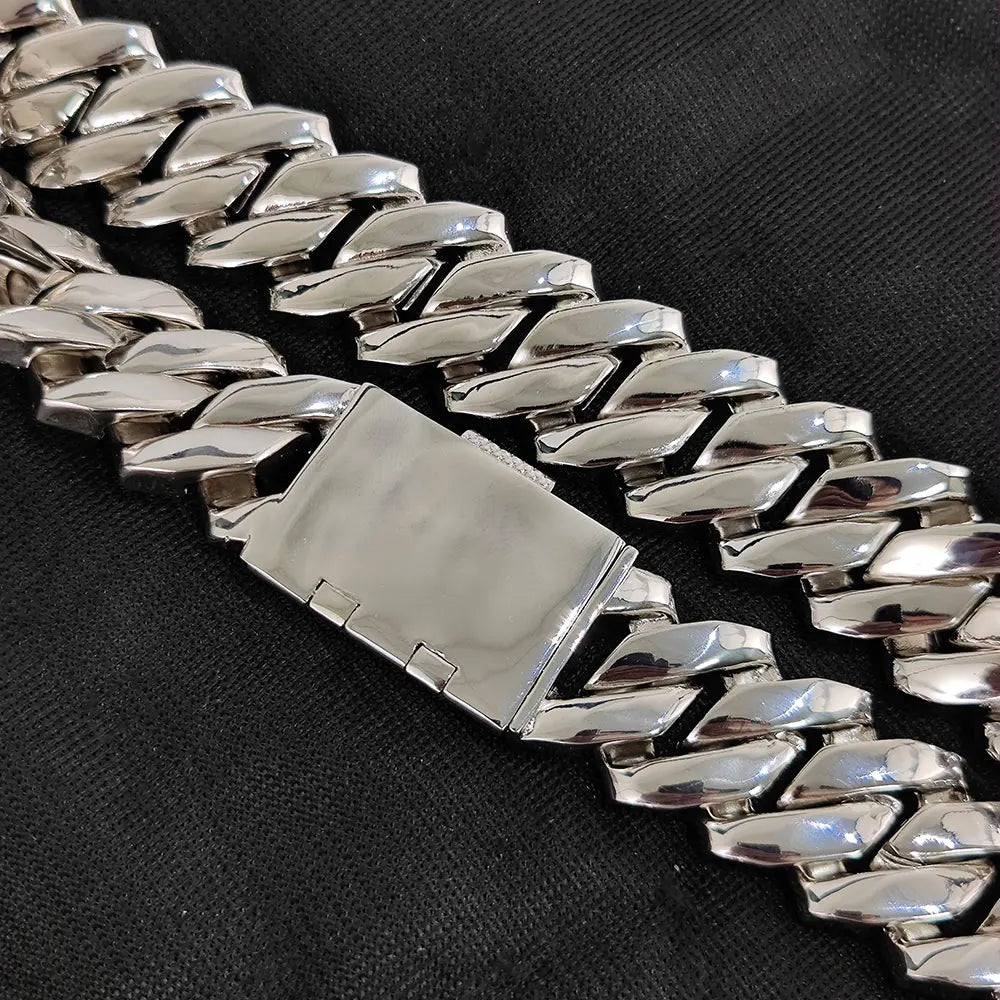 Mens Cuban Link Chain Bracelet Gold Plated Bling Miami Cuban Prong Set Diamond Bracelet for Men 25MM Iced Out Hip Hop Jewelry ﻿