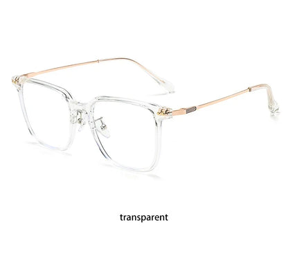Simple Fashion Large Frame Geometric Square Glasses Can Be Customized Prescription Anti-blue Light Glasses Reading Glasses