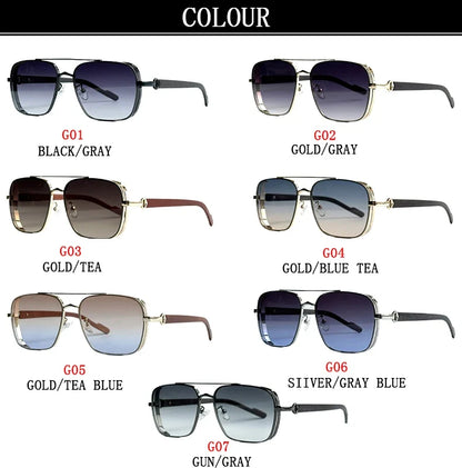 Luxe Sunglasses For Men Wooden Square Sunglasses Women Trendy Vintage Fashion Glasses Retro Trending Gafas De Sol Hombre Lunette