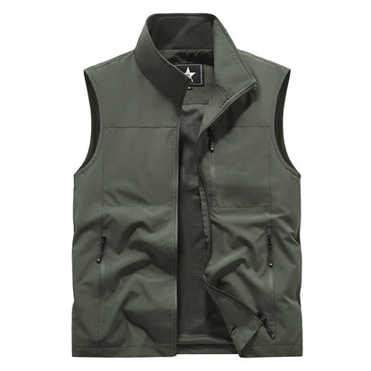 2024 Outdoor Casual Vest For Men Large Pocket Fashion Coat High Quality Design Hot Street Wear Vest For Men