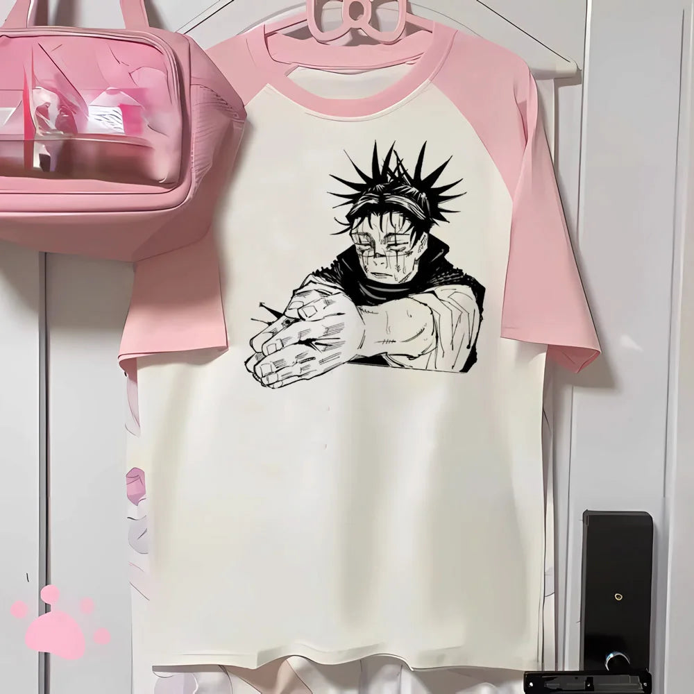 Choso tshirt women modern style t-shirts female 2000s funny manga clothing