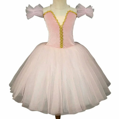 Girl Ballet Dress Dance Costumes Kids Outfit Vestidos Performance Party Baby Clothing Summer Girls Dresses Tutu Children's Day