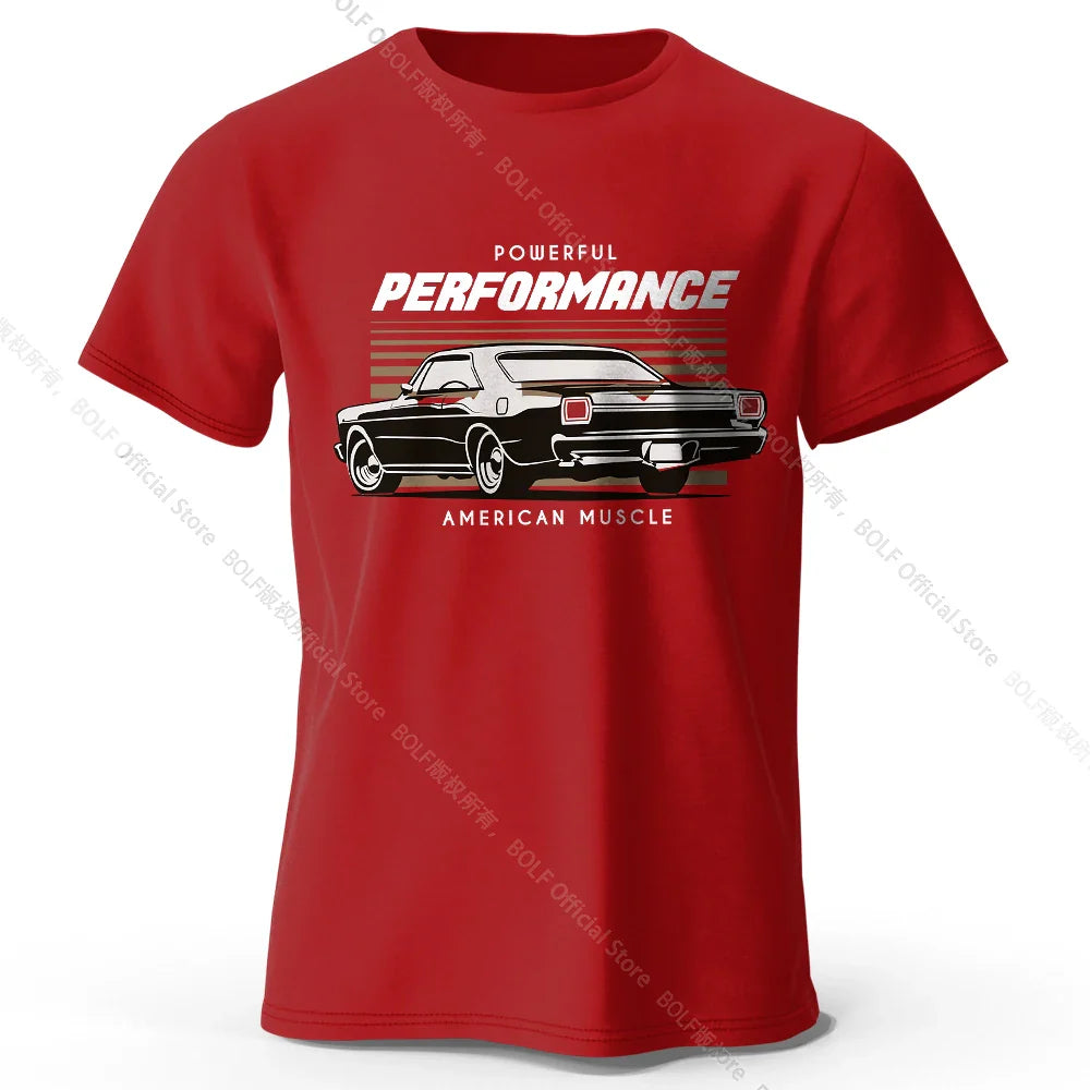 Custom Car Club Patch Printed Unisex Men Women T-Shirt Tees Tops 100% Cotton Embossed Logo Graphic Gearhead Outfit