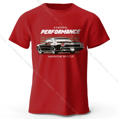 Custom Car Club Patch Printed Unisex Men Women T-Shirt Tees Tops 100% Cotton Embossed Logo Graphic Gearhead Outfit