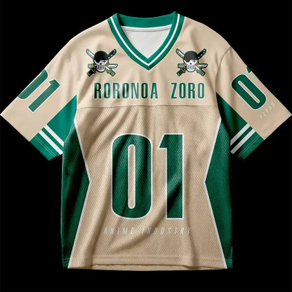 2026 Summer Children's One Piece Anime Jersey Camiseta Zoro Oversized Y2k Fashion Casual Sports T-Shirt For Men And Women Tops
