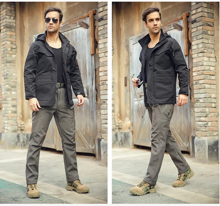 Men's Trousers Tactical Climbing Cycling Sport Winter Camp Hiking Fish Hunting Trekking Waterproof Combat Casual Pants