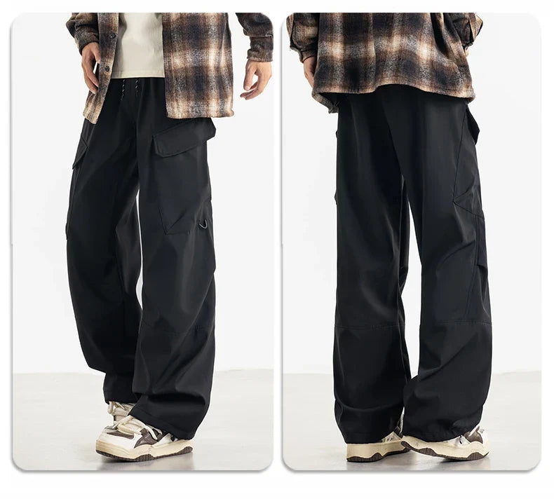 Unisex Hiking Pants Autumn Large Pocket Windproof Camping Cycling Trousers Spring Outdoor Waterproof Functional Paratrooper Pant