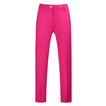 Bright Red Men's Suit Pants, Asian Size Business/office Formal Trousers, Available in Blue, Black, Purple, Gray, Khaki, Green.