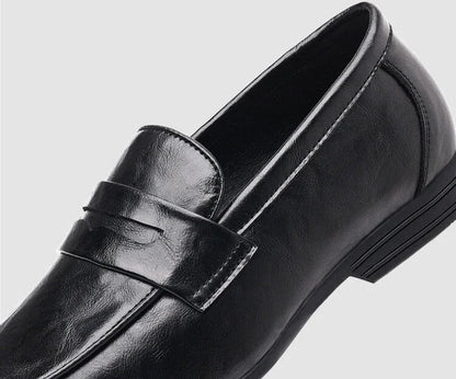 Brown Flat Leather Loafers Shoes for Men Fashion 2025 Classic Original Size Man Casual Shoe 45 Comfortable Shipping Free New In