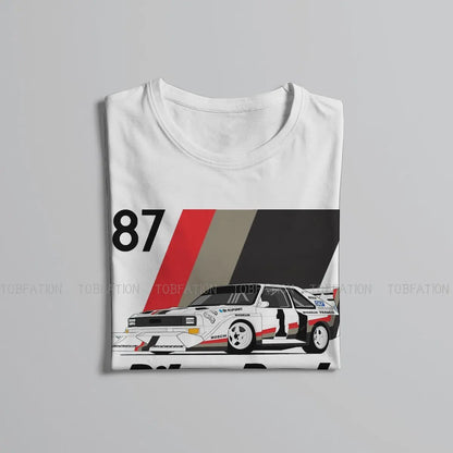 Gran Turismo Racing Game TShirt for Men Walter Rohrl Pikes Peak 87 Humor Summer Tee T Shirt High Quality New Design Loose