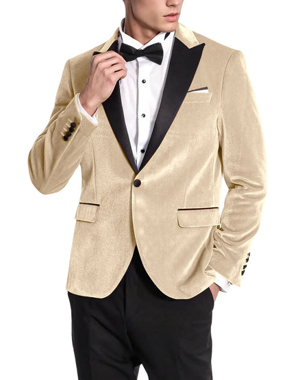 High Quality Classic Men's Suits 1Piece Velvet Custom Suit Timeless Style Every Occasion Wedding Dating Prom Annual Dinner Party