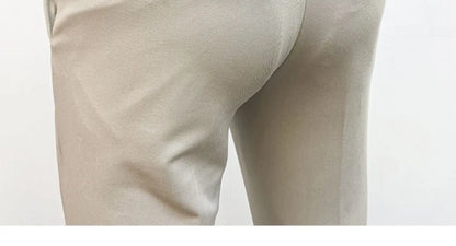 2025 Spring and Summer New Men's Casual Business Dress Pants Fashion Social Solid Wedding Party Suit Pants Slim Fit Suit Pants