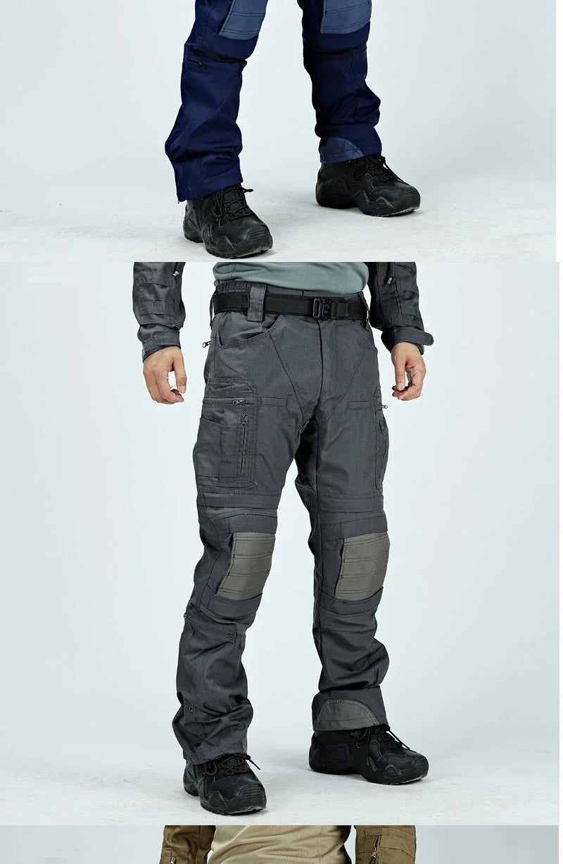 Waterproof Cargo Pant Man Tactical Pants Military Training Combat Trousers Multi Pockets Wear-Resistant Men Pants Outdoor Hiking