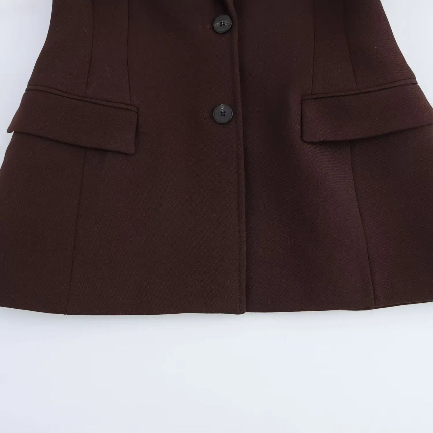 Women Elegant Blazer Chic Slim Lapel Long Sleeve Jackets 2025 Spring V Neck Buttons Cinch Waist Women's Jacket Office Lady Coat
