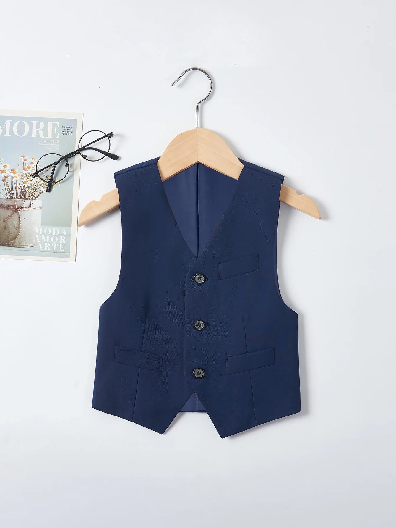 Boys Suit Vest Casual College Party Wedding Kids Vest Size 4-16Y