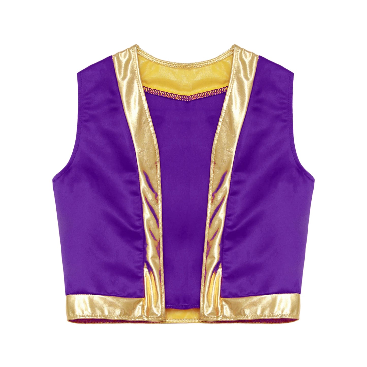 Boys Arabian Costume Arabian Prince Cosplay Dress Up Vest Waistcoat Harem Pants Suit for Halloween Carnival Stage Performance