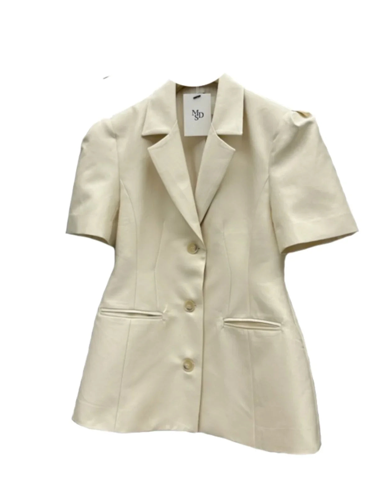 2024 Summer New Korean Short Sleeve Overcoat Women's Fashion Style Blazer Coat