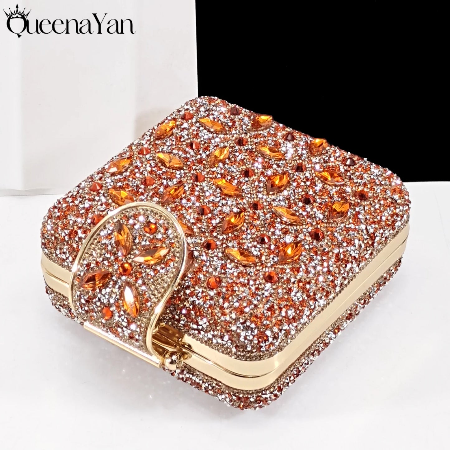 Elegant Full High Quality Diamond Design Olive Color Italian Women's Shoe and Handbag Set for Weddings and Special Occasions