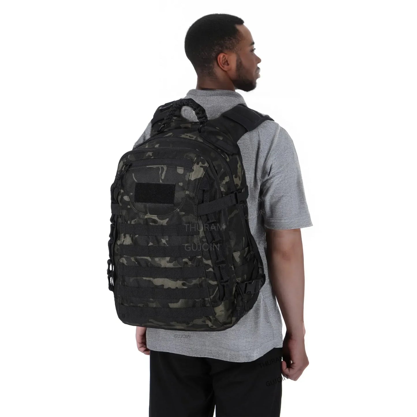 38L Tactical Backpack Style, Large Capacity Waterproof Outdoor Rucksack with MOLLE System, Hiking Camping Travel Bug Out Bag