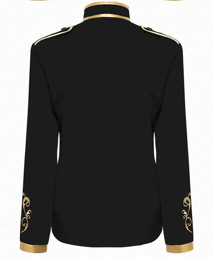 British Style Men Embroidered Flower Suit White / Blue / Red Male Wedding Dance Party Coat Singer Stage Performance Dress Blazer