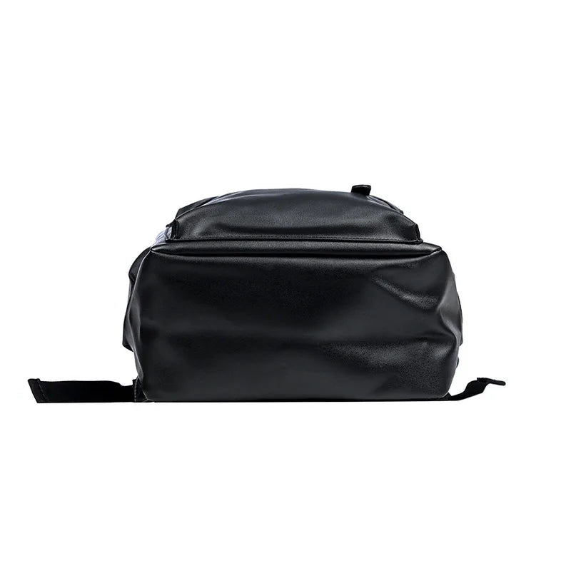 Men Backpack Pu Leather Fashion Waterproof Travel Bag Casual 14 inch laptop backpack