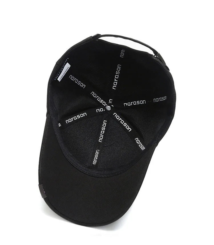 Unisex Hua Label Baseball Cap Hip Hop Adjustable Casual Hat Spring Autumn Outdoor Sunscreen Cap