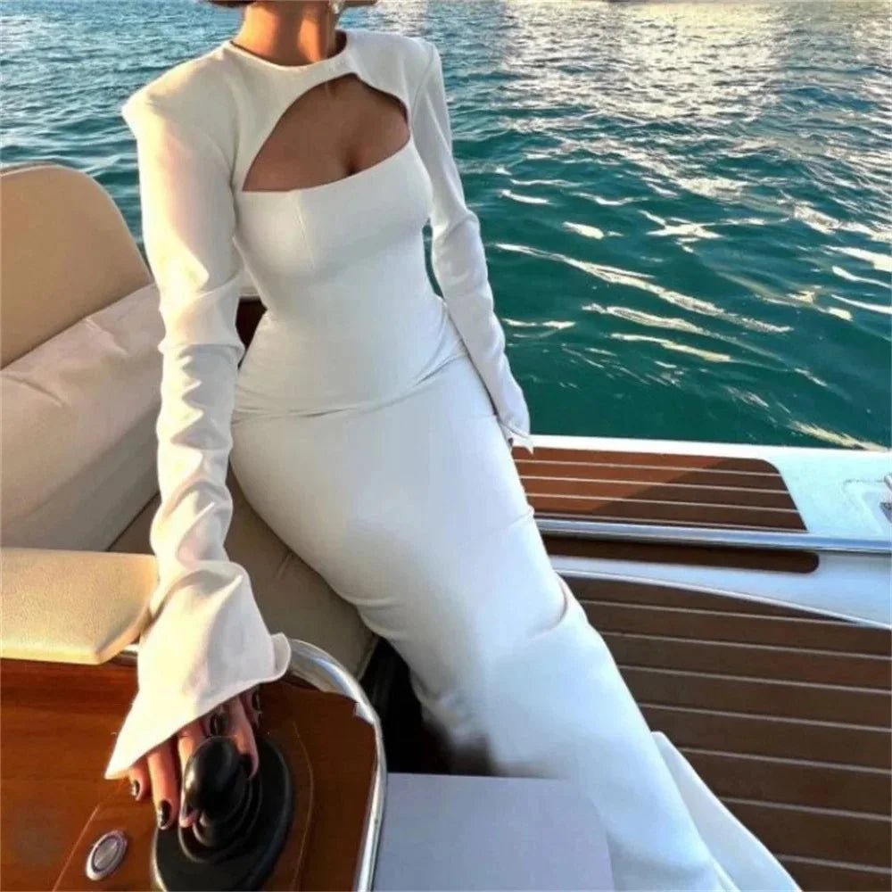 Customized Mermaid Black Prom Dresses France Long Sleeves Formal Evening Dresses Women Wedding Party Gowns Vestidos De Noche