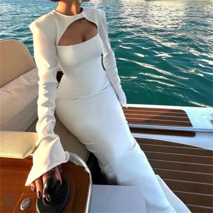 Customized Mermaid Black Prom Dresses France Long Sleeves Formal Evening Dresses Women Wedding Party Gowns Vestidos De Noche