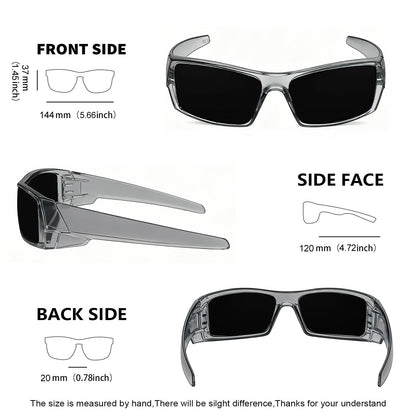 Z87 Polarized Sunglasses Men Women Wrap Around Sport Driving UV400 Retro Vintage Shield Safety Glasses 8231