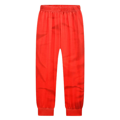 New Pocket Devs VR Game Costume Kids Boys Red Suit Man Cosplay Long Shirt Pants Jumpsuit Mask Birthday Halloween Party Costume