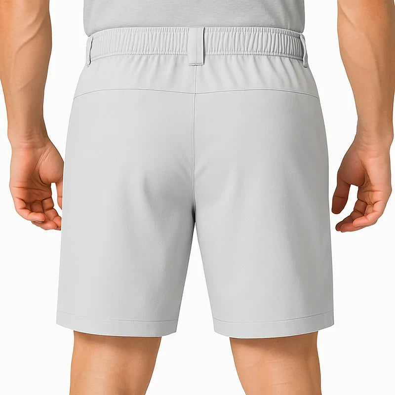 Dress Shorts Men Quick Dry Casual Bermuda Shorts Summer Ice Silk Cooling Business Zipper Fly Formal Shorts Men Work Wear Office