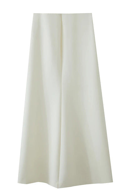 Minimalist Skirt Mermaid For Women 2025 Spring New Elegant Office Lady Solid Mid Length Slim Thin Elastic Skirts 12521065