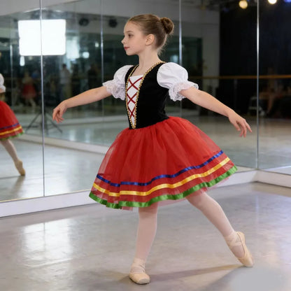Adult Romantic Tutu Ballet Dress For Girls Kids Women Ballerina Dress Performance Ballet Dance Dress Contemporary Dance Costumes