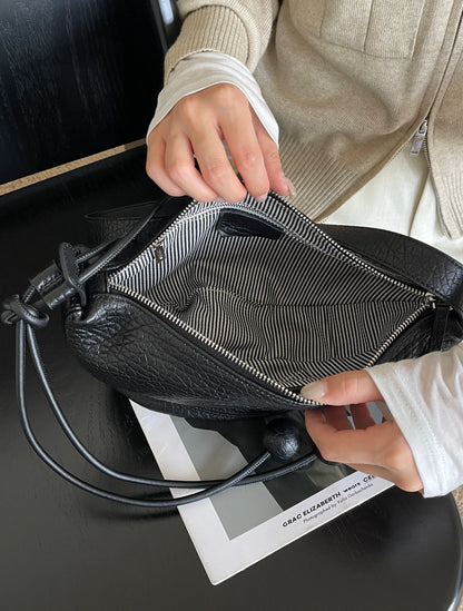 Genuine leather dumpling bag Shoulder Bag Handbag Women's Crossbody Bags Cowhide 2026 large capacity shell-shaped bag