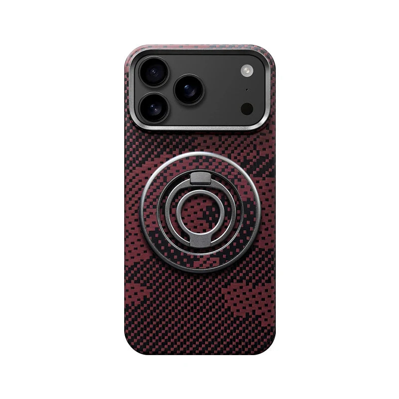 Ultra Slim Real Aramid Kevlar Carbon Fiber Business Case For IPhone 17 Air Pro Max Magnetic Charging Shockproof Protective Cover