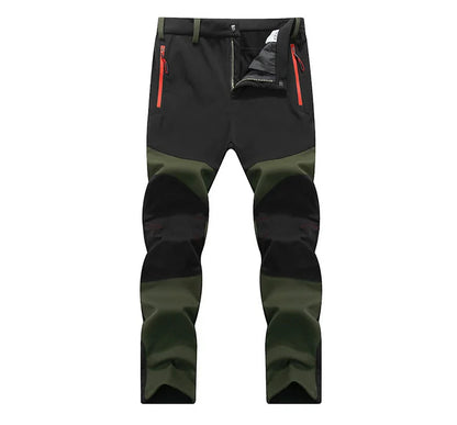 Men Trekking Pants Hiking Snow Autumn Winter Outdoor Soft Shell Thick Cloth Windproof Colorful Warm Camping Trousers