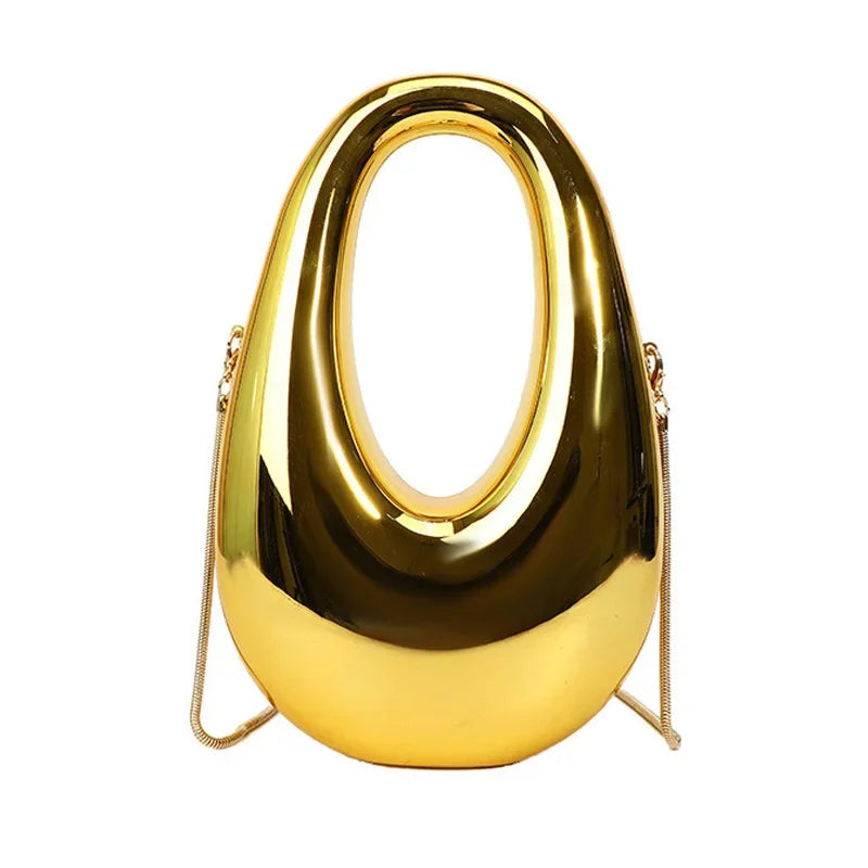 Acrylic Going Out Handbag Ins Famous Fashion Glossy Women's Dinner Bags Diagonal Span Wrist Bag Shoulder Messenger Bag