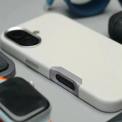 زر كاميرا من الألومنيوم لهاتف iPhone 16 Pro Max، جراب جلدي صلب من السبائك، غطاء مقاوم للصدمات مع شحن لاسلكي مغناطيسي لـ MagSafe