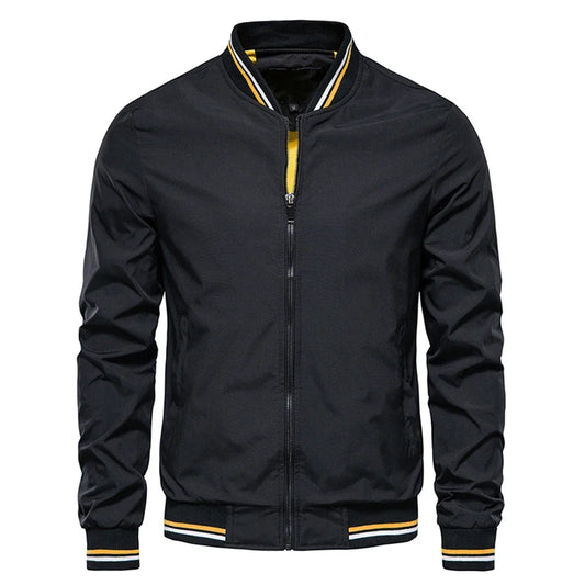 Spring Summer Bomber Jacket Men Black Casual Slim Fit Baseball Mens Jackets New Autumn Fashion High Quality Jackets for Men