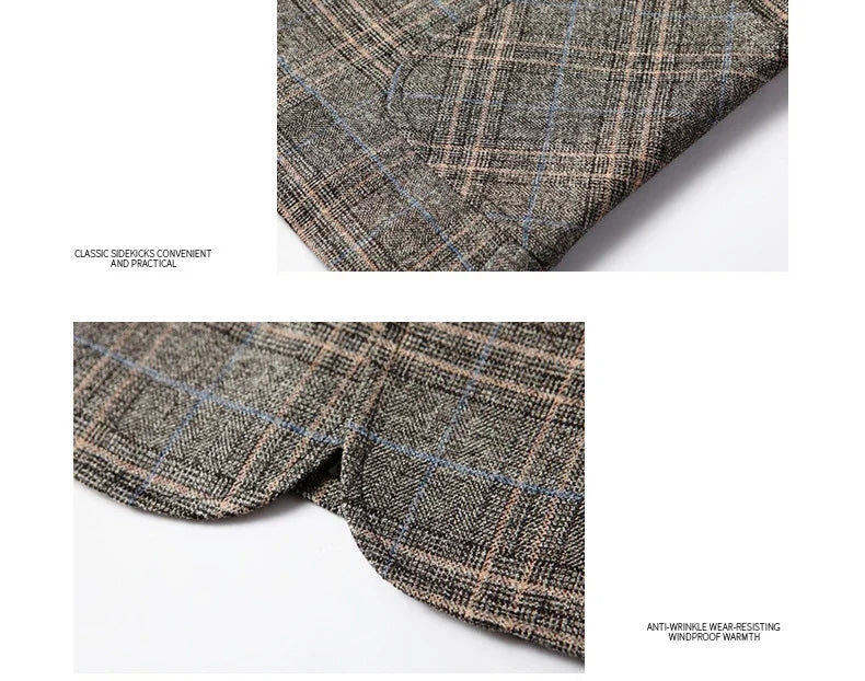 New Men Blazer Slim Fit Plaid Long Sleeve Smart Casual Blazer for Men 2026 Spring and Autumn Wedding Coat for Men Clothes