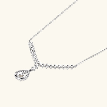 3.38CT Moissanite Necklaces for Women 100% Real Silver Chain 925 Pandant Lab Diamond Luxury Wedding Party Jewelry