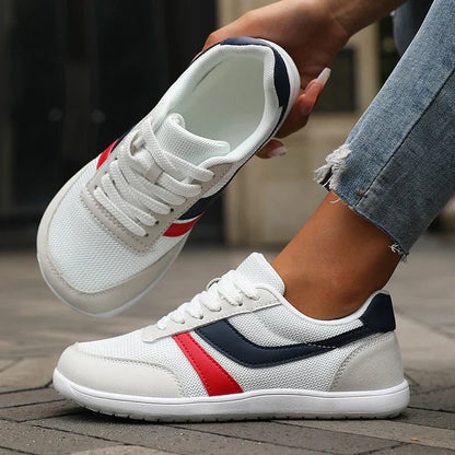 New Wide Toe Women Shoes Casual Versatile Soft Sole Wide Last Shoes Walking Sneakers Breathable Mesh Comfortable Barefoot Shoes