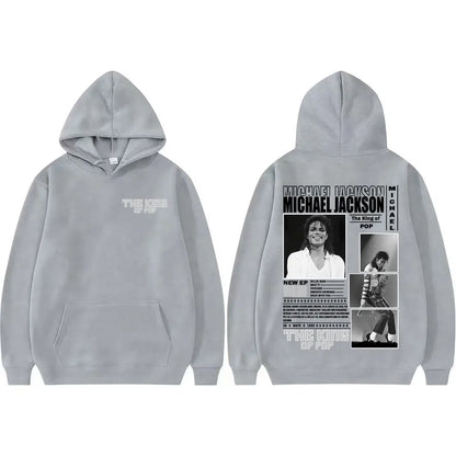 King of Pop Michael Jackson Bad Era Hoodies Men Women Fashion Hip Hop High Street Sweatshirt Fleece Casual Long Sleeve Pullovers
