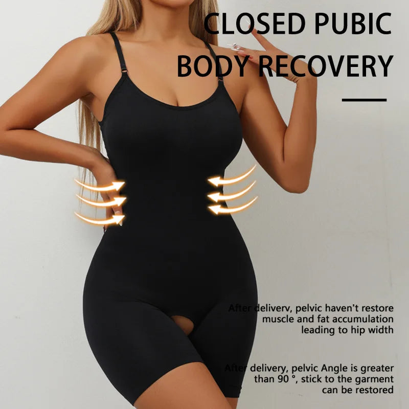 Bodysuit Shapewear Women Tummy Control Full Body Shaper Seamless Open Crotch Shorts Waist Trainer Butt Lifter Slimming Underwear