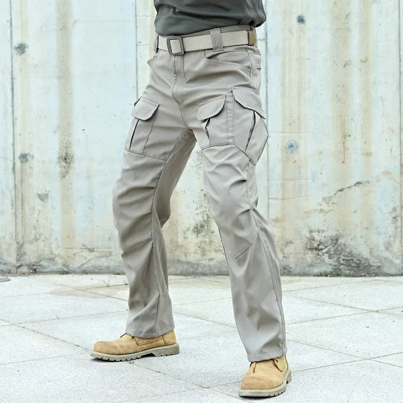 Man Tactical Pants Breathable Multi-Pocket Men's Cargo Pants Casual Outdoor Hiking Fishing Joggers Work Trousers Male Long Pant